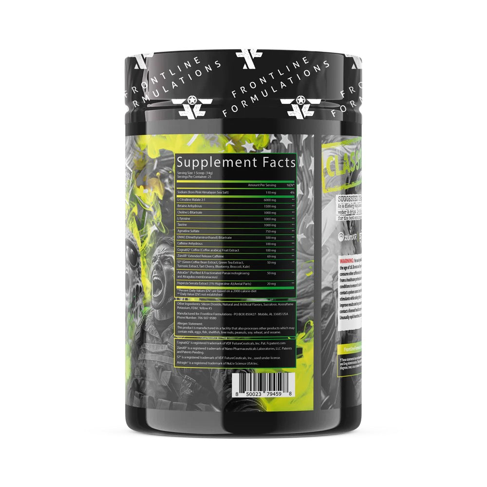 FRONTLINE FORMULATIONS OPERATION DELERIUM PREWORKOUT