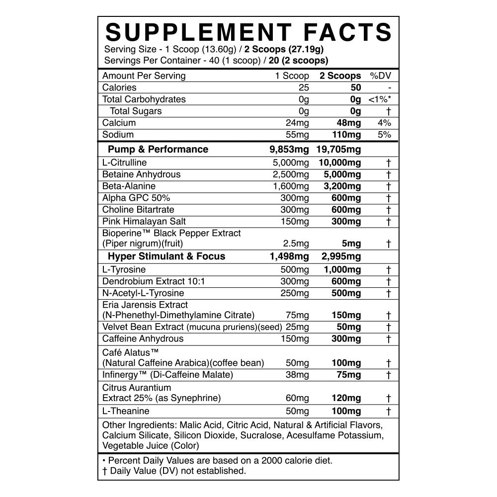 BLACK MARKET DEFY PREWORKOUT
