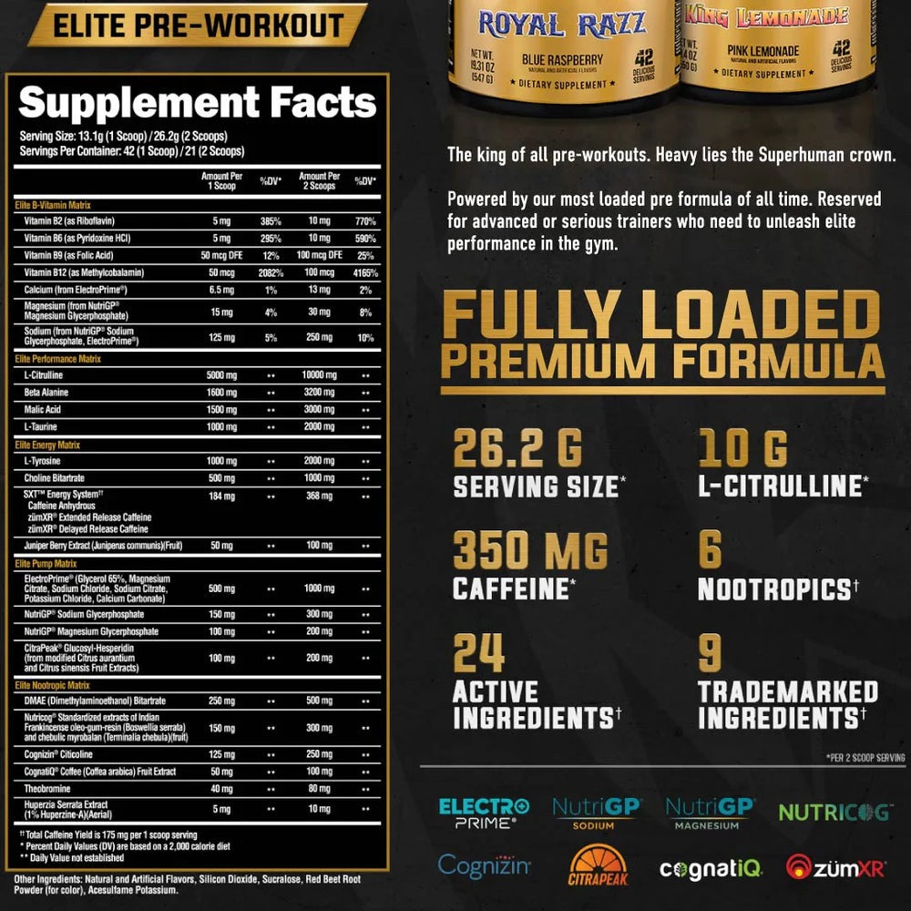ALPHA LION SUPER HUMAN ELITE PREWORKOUT