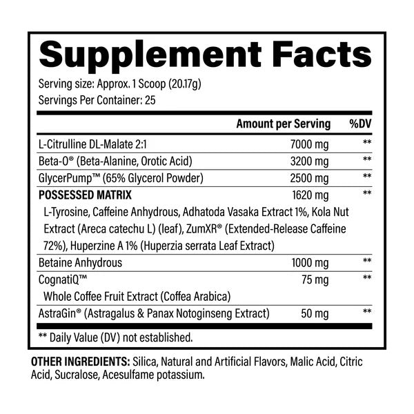 BLACK MAGIC BZRK PREWORKOUT