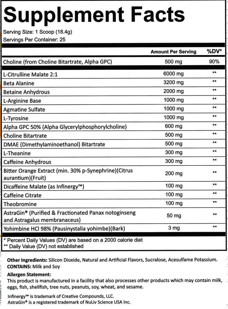 FRONTLINE FORMULATIONS CRUCIBLE PREWORKOUT