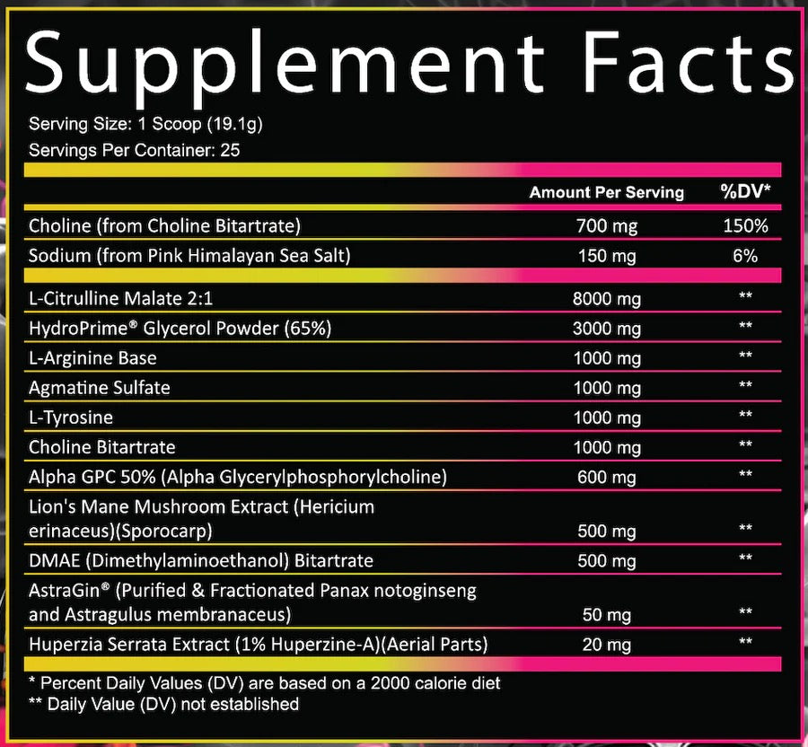 FRONTLINE FORMULATIONS PROJECT MK ULTRA PREWORKOUT
